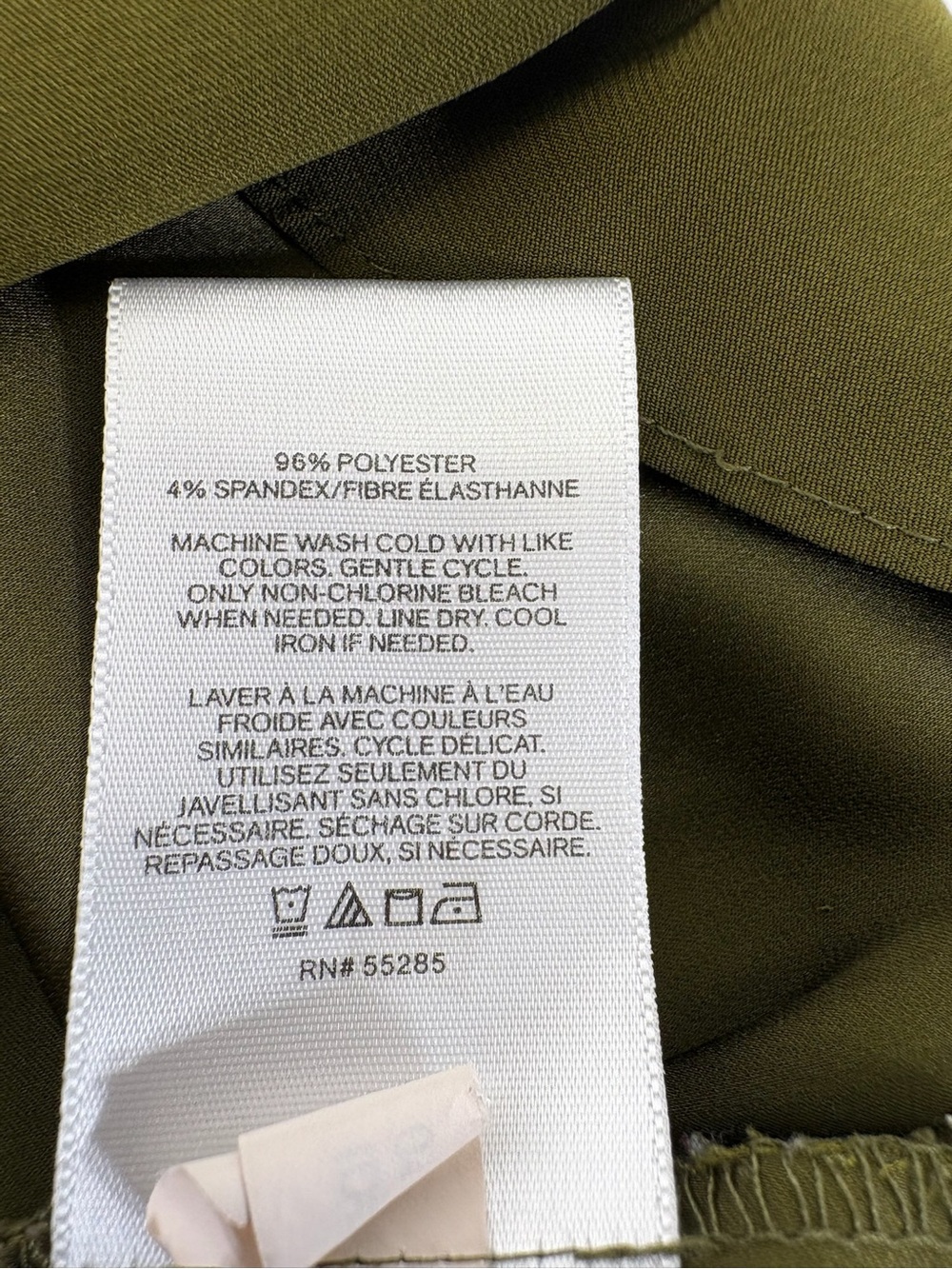 Express Olive Green Keyhole Tunic 4136 - Picture 6 of 9
